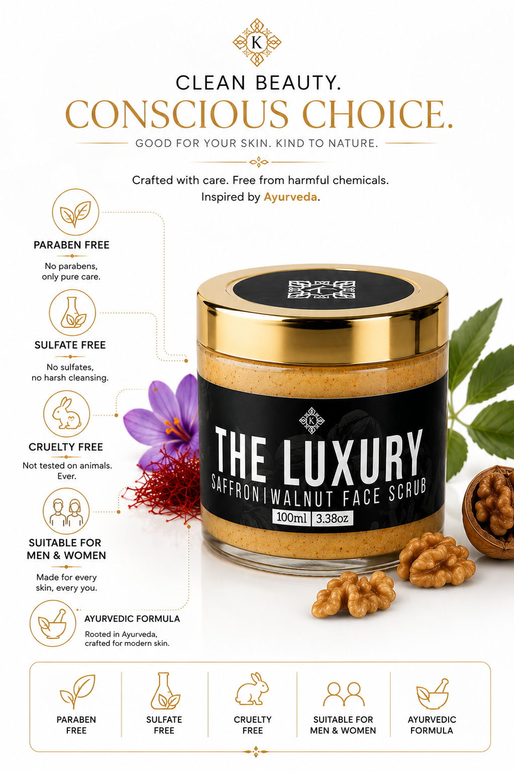 Herbal saffron walnut face scrub Herbal saffron walnut face scrub https://kashmircart.in/product/the-luxury-saffron-walnut-face-scrub/