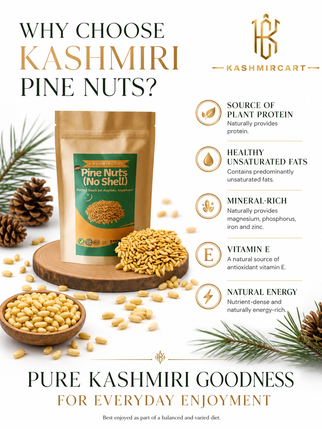 Why choose Kashmiri Pine Nuts