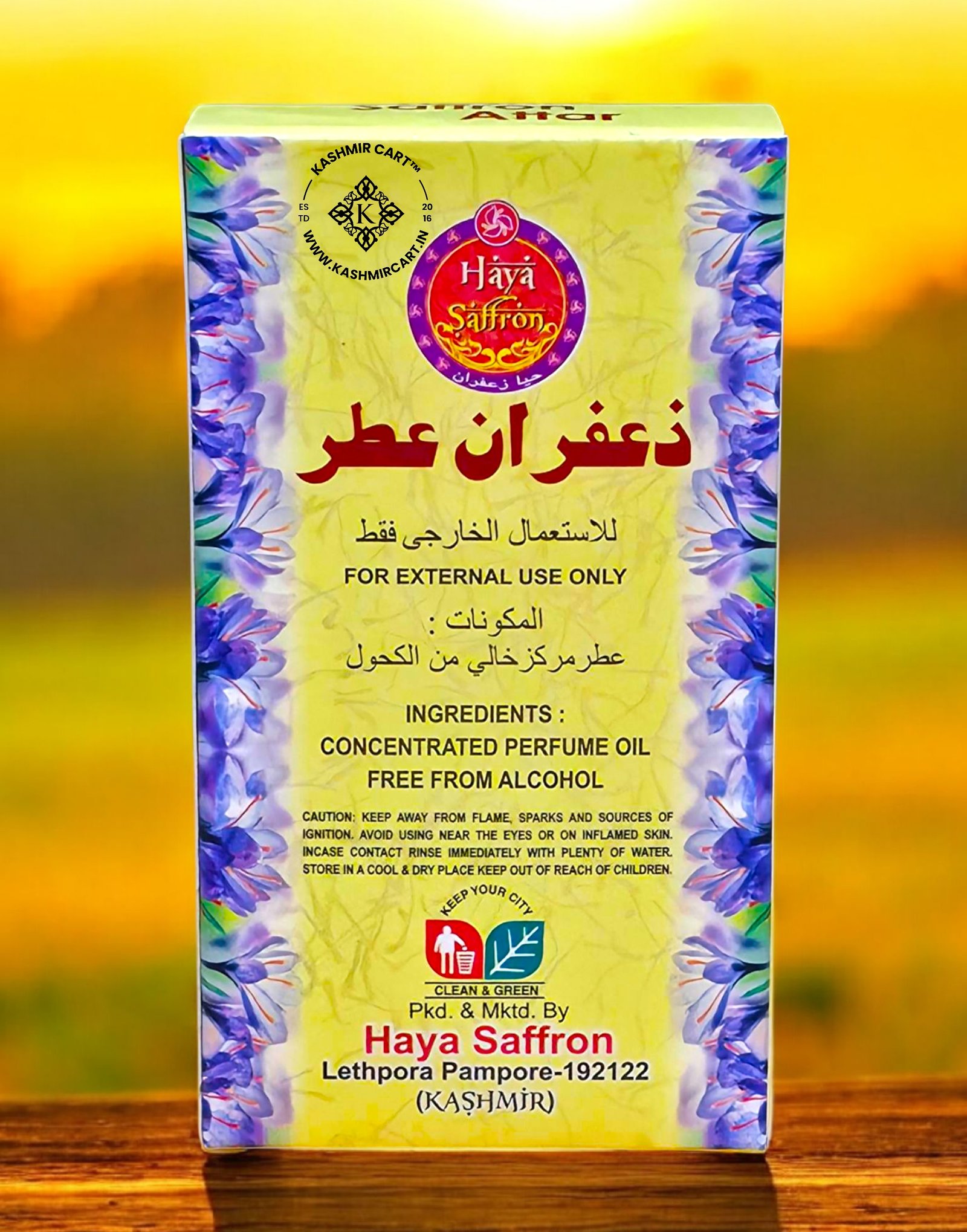 Kashmiri Saffron Attar premium hd