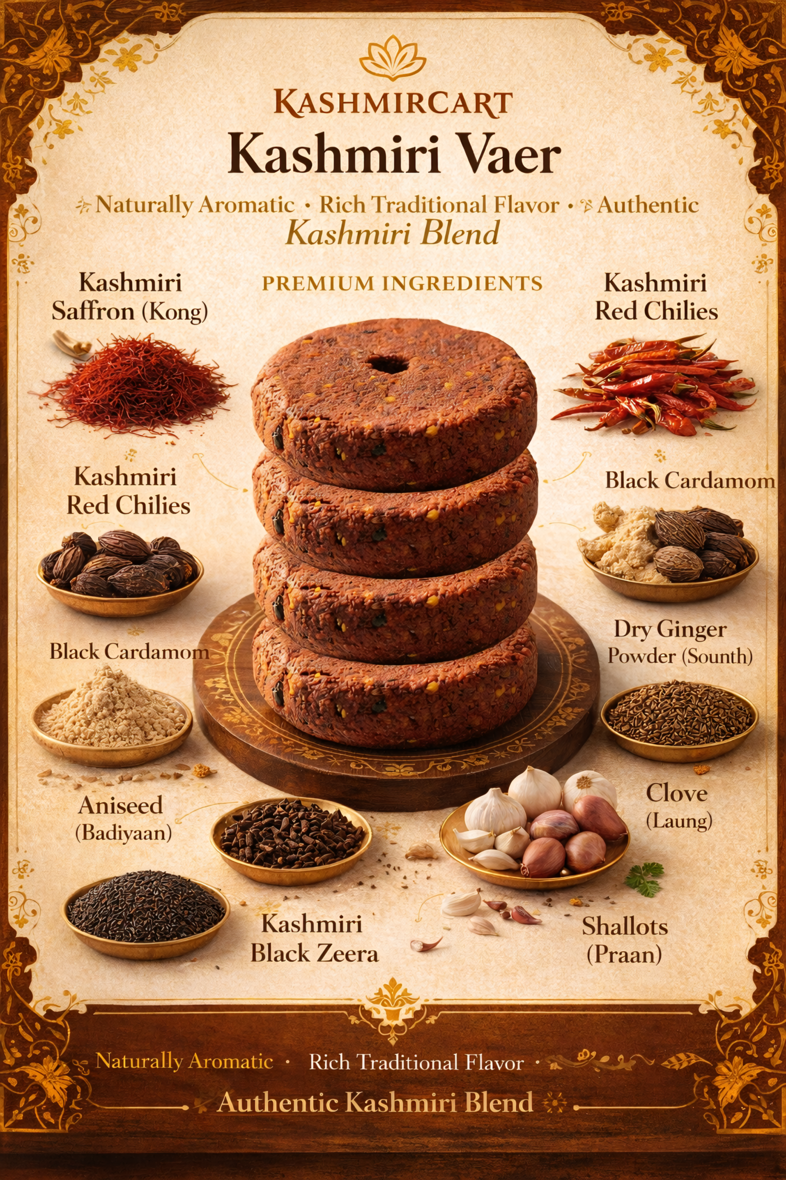 Kashmiri Masala tikki ingredients