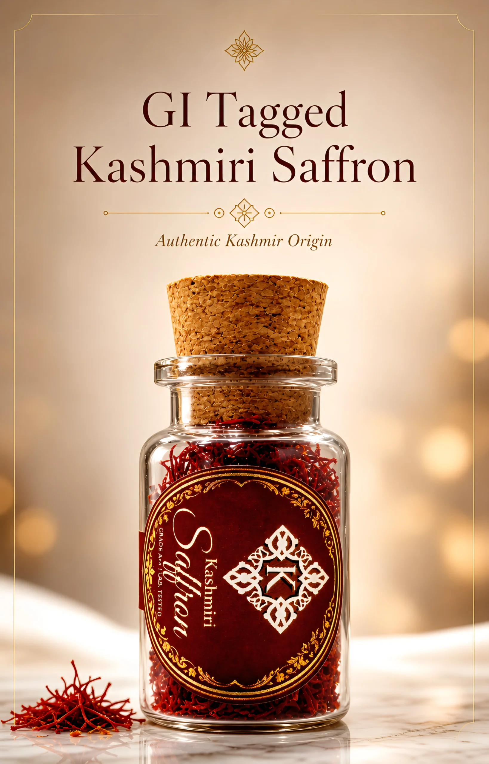 KashmirCart Premium Kashmiri Saffron | GI Tagged & Lab Tested Authentic Kesar