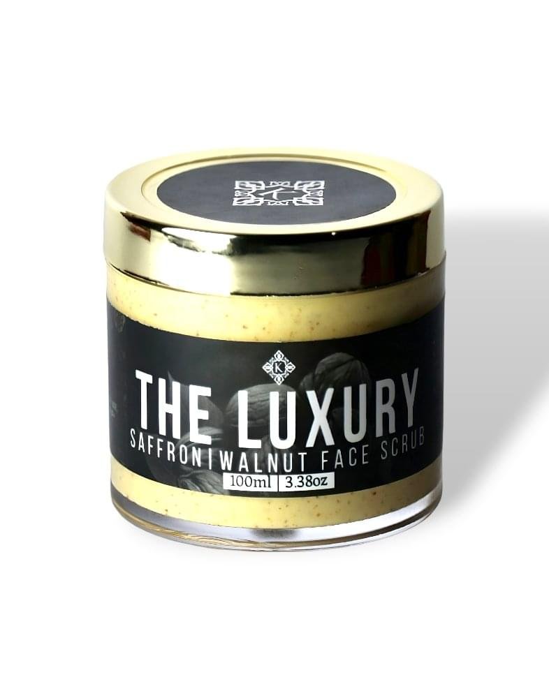 The Luxury Saffron Walnut Face Scrub (100ml)