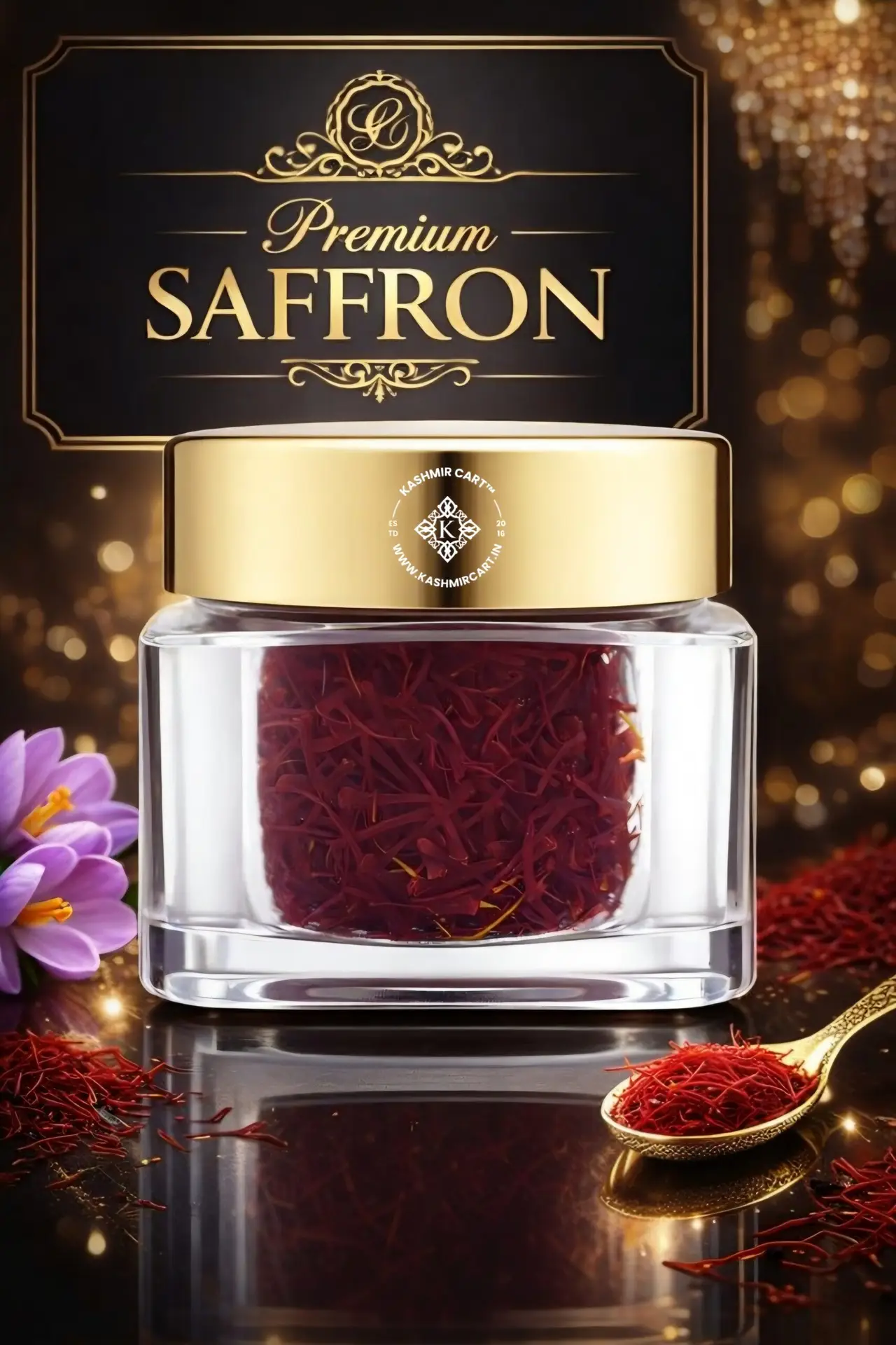 Kashmiri Saffron (Mongra A+++) | Pure G.I Tagged Kesar | 100% Authentic – THE KASHMIR CART