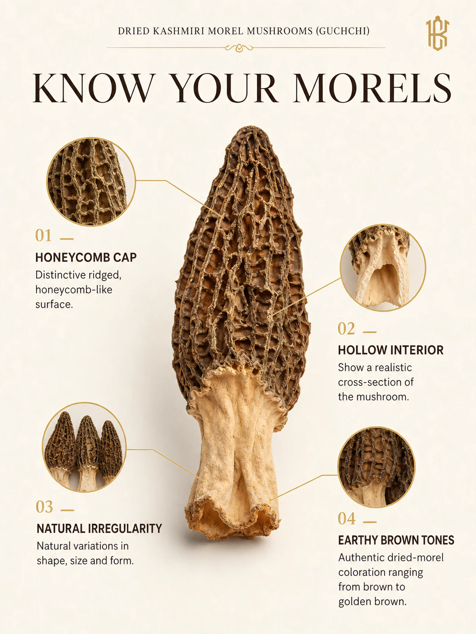 KASHMIRI GUCHCHI — THE RARE HIMALAYAN MOREL