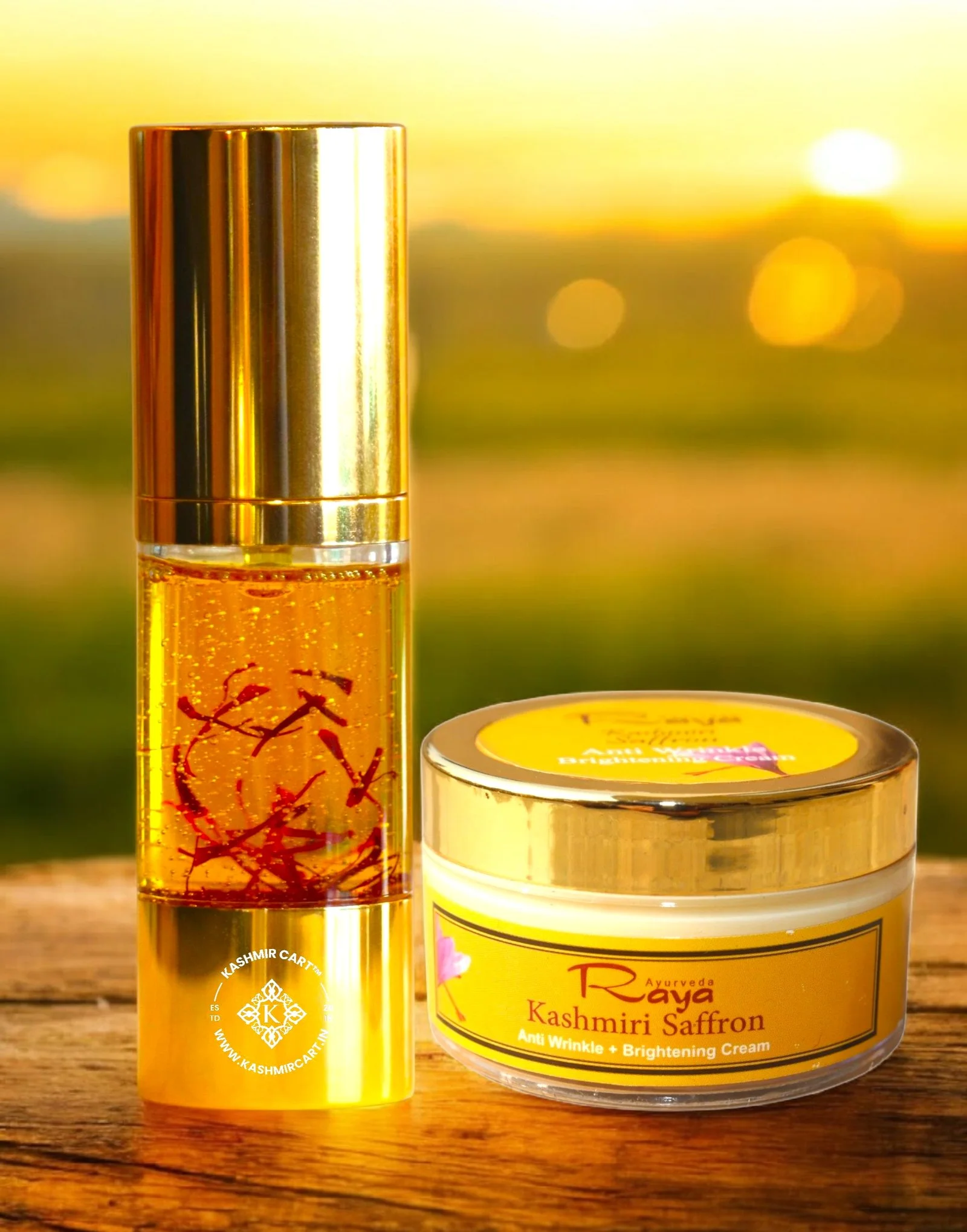 Kashmiri Saffron Oil + Raya Saffron Cream Combo