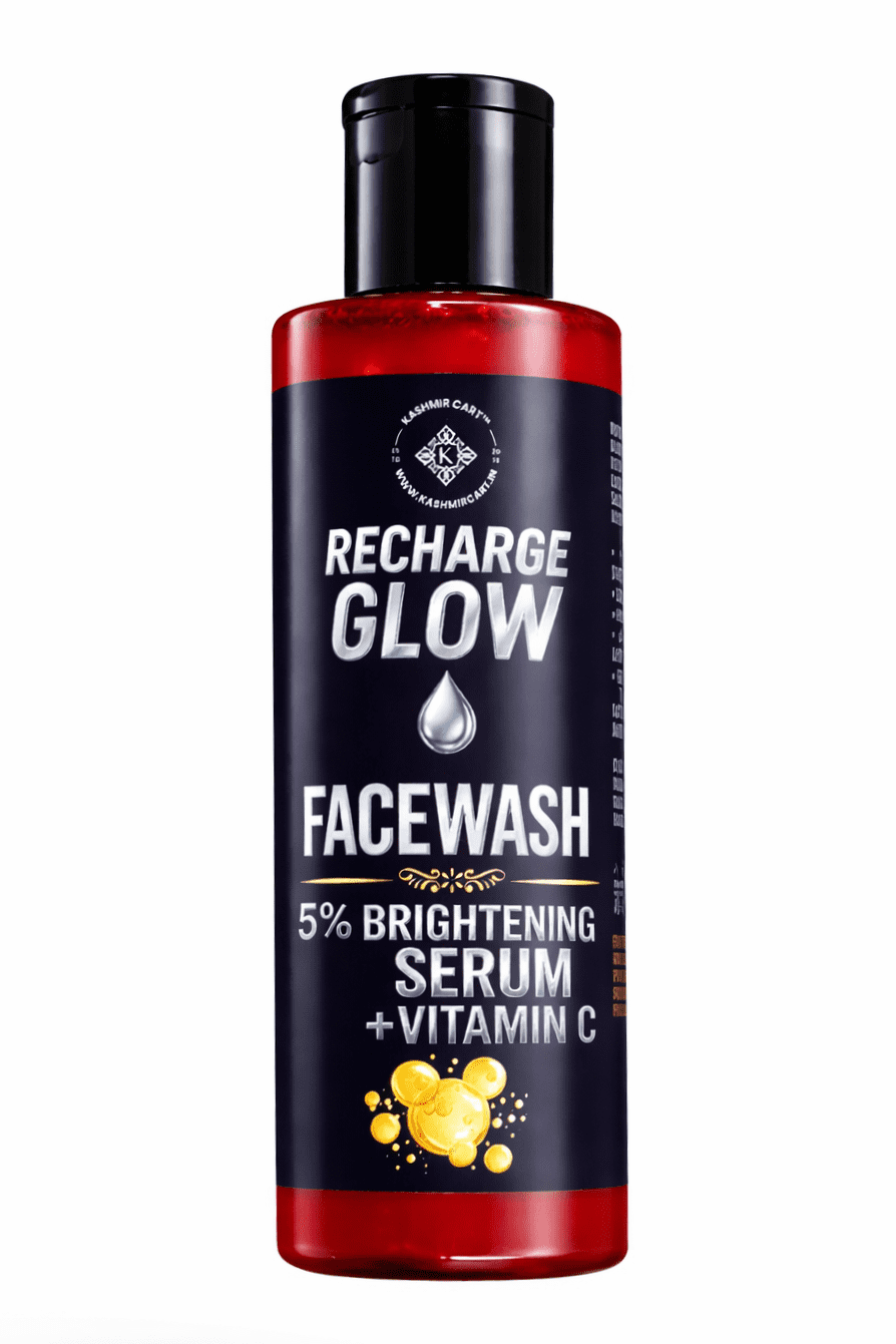 Recharge Glow Vitamin C Face Wash (5% Brightening Serum) – Deep Clean & Radiance Boost