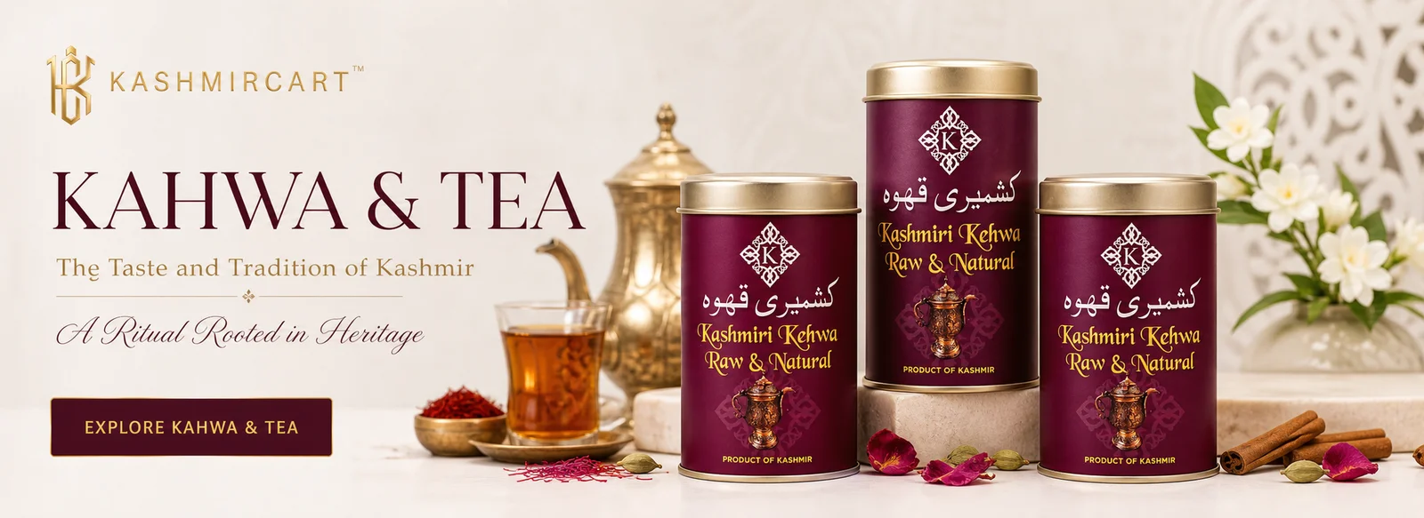 Kashmiri Kahwa and Tea